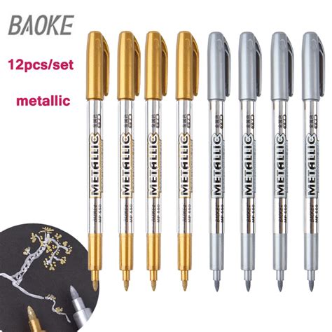 metallic silver fabric pen|silver pencils for metal.